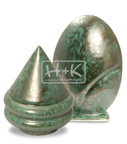 Glazura BSZ 2138 zelená se zlatavýmí efekty (1ks = 500g) novinka