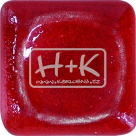Glazura KGG 114 ostře červená žíhaná (1ks = 500g)