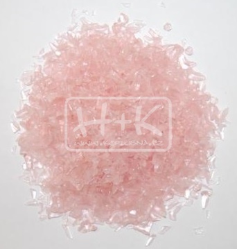 Nízkotavná skleněná drť růžová (1ks=500g) novinka