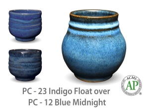 Glazura PC 23 indigo float (1ks = 500g) doprodej