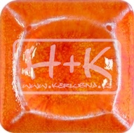 Glazura KGG 112 ostře oranžová žíhaná (1ks = 500g)