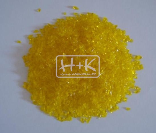 Nízkotavná skleněná drť žlutá (1ks=500g) 
