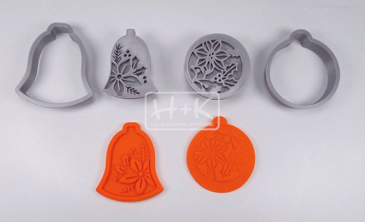 Razidla a vykrajovátka SADA VÁNOČNÍ OZDOBY (1 ks =>  4ks) novinka