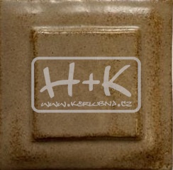 Glazura AS 1147E béžovohnědá polomatná efektní (1ks = 1kg) novinka