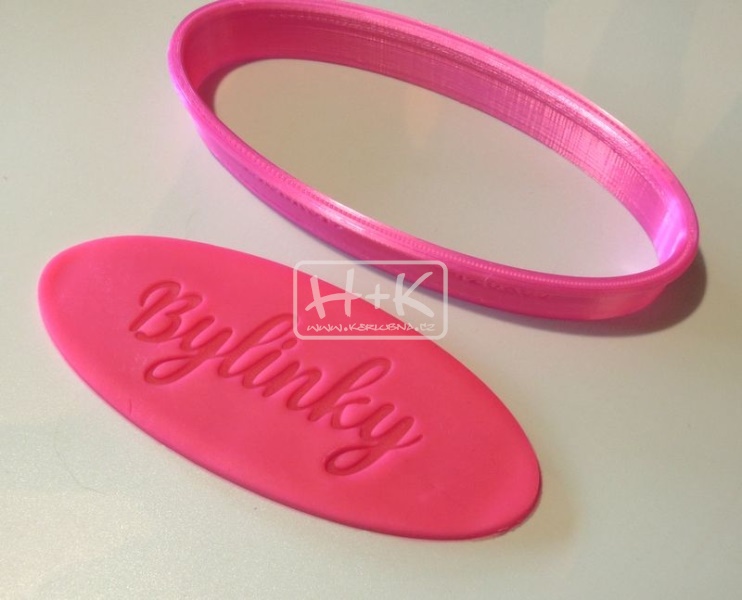 Razidlo a vykrajovátko BYLINKY A OVÁL (1 ks =>2 ks) 