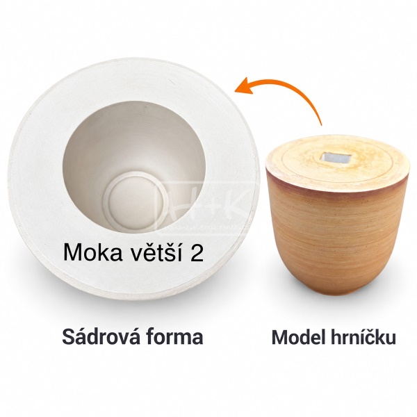 Sádrová forma KALÍŠEK MOKA (1ks)