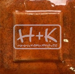 Glazura AS 1164E oranžová lesklá s tečkami (1ks = 1kg) novinka