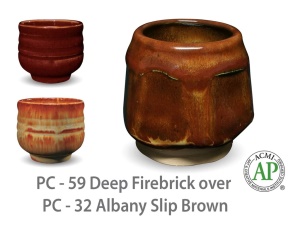 Glazura PC 59 deep firebrik (1ks = 472ml) novinka