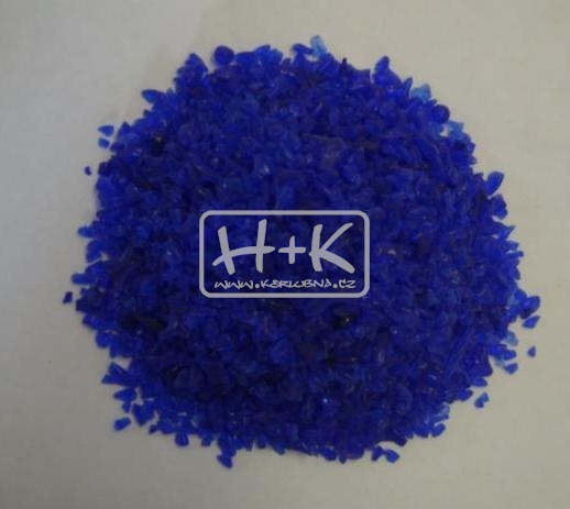 Nízkotavná skleněná drť středně modrá (1ks=500g)