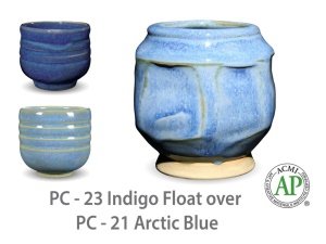 Glazura PC 23 indigo float (1ks = 500g) doprodej