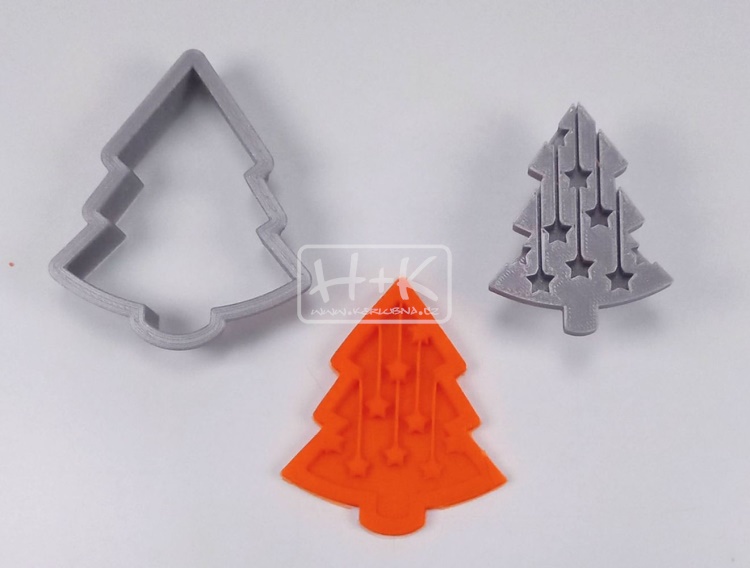 Razidlo a vykrajovátko VÁNOČNÍ STROMEČEK (1 ks => 2 ks) novinka