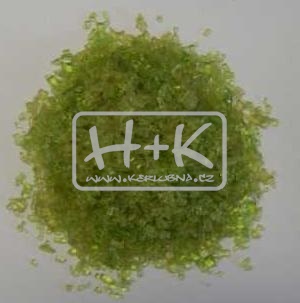 Nízkotavná skleněná drť zelená limeta (1ks=500g) 